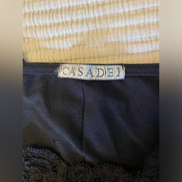 Vintage Casadei Lace Fairy Coquette Corset Top Handkerchief Hem Mesh Large Sweet - Picture 6 of 11